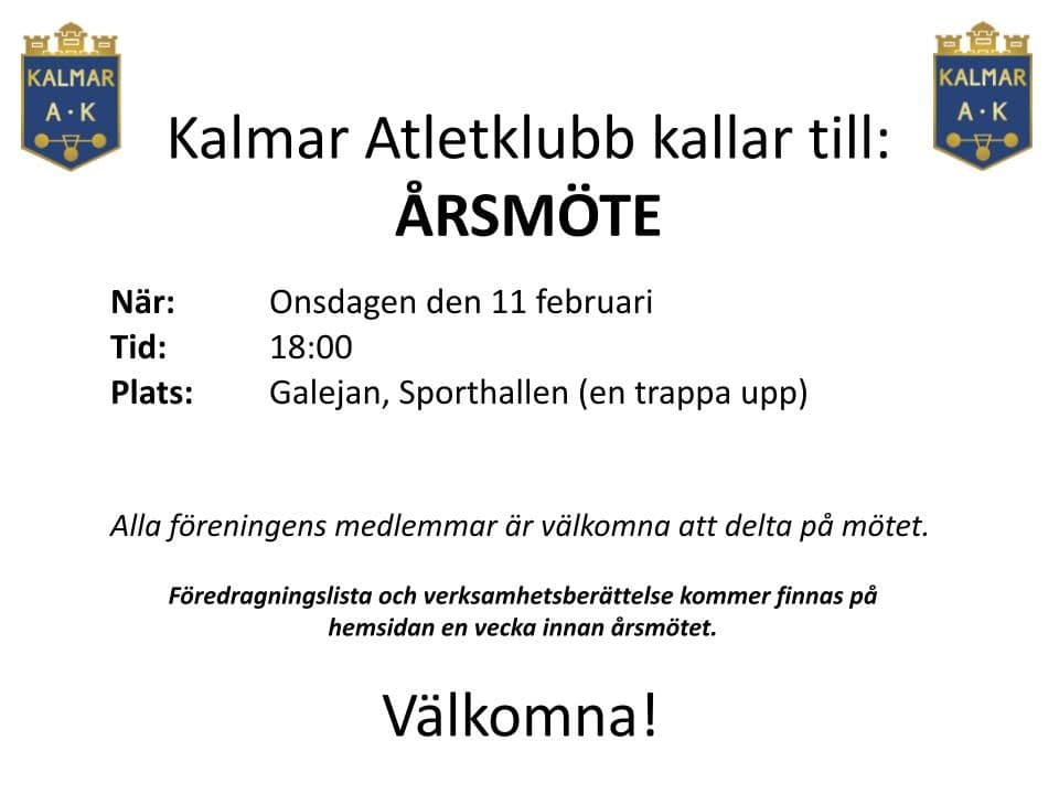 Inför årsmöte
