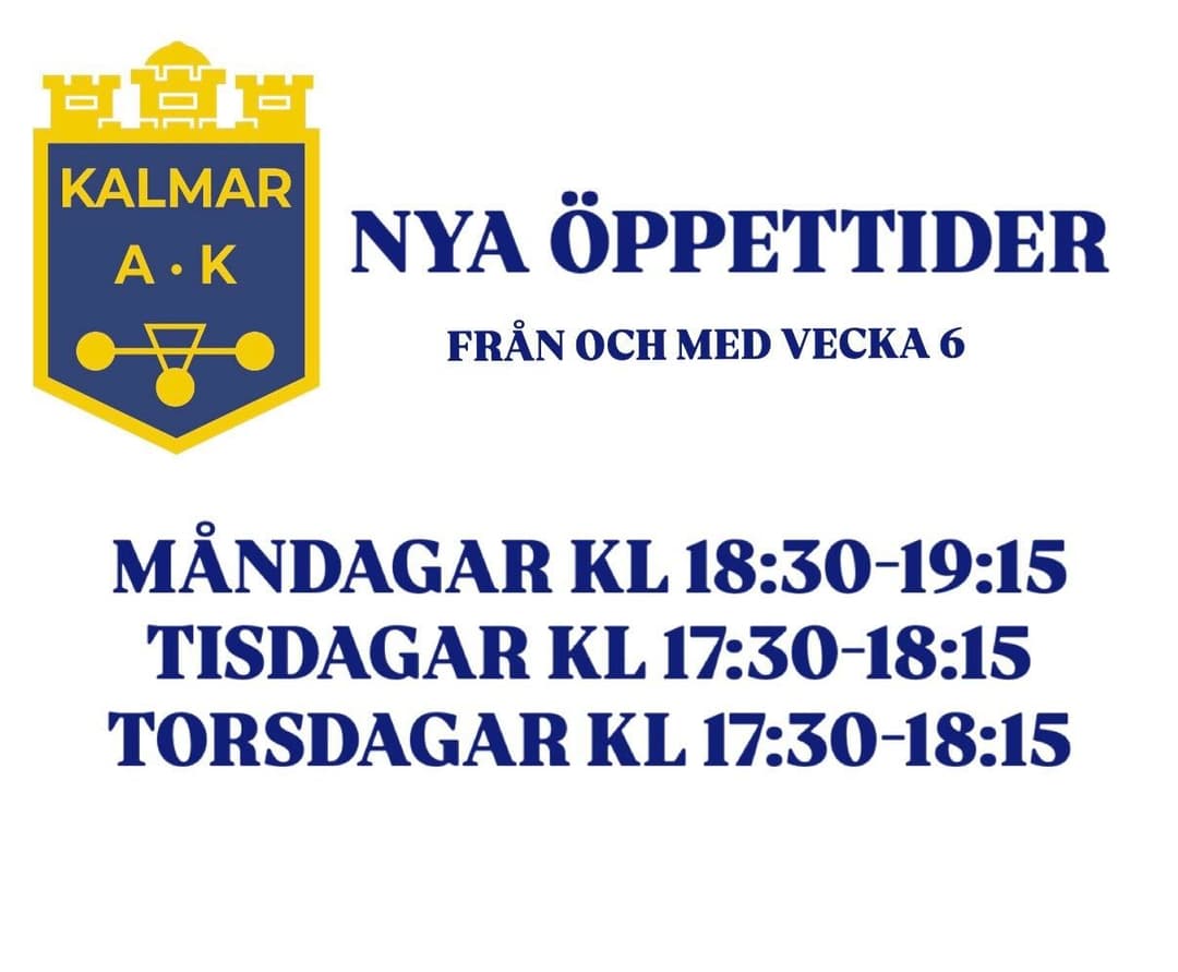 Nya öppettider