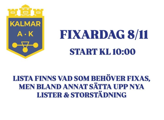 Fixardag 8/11 & öppet hus